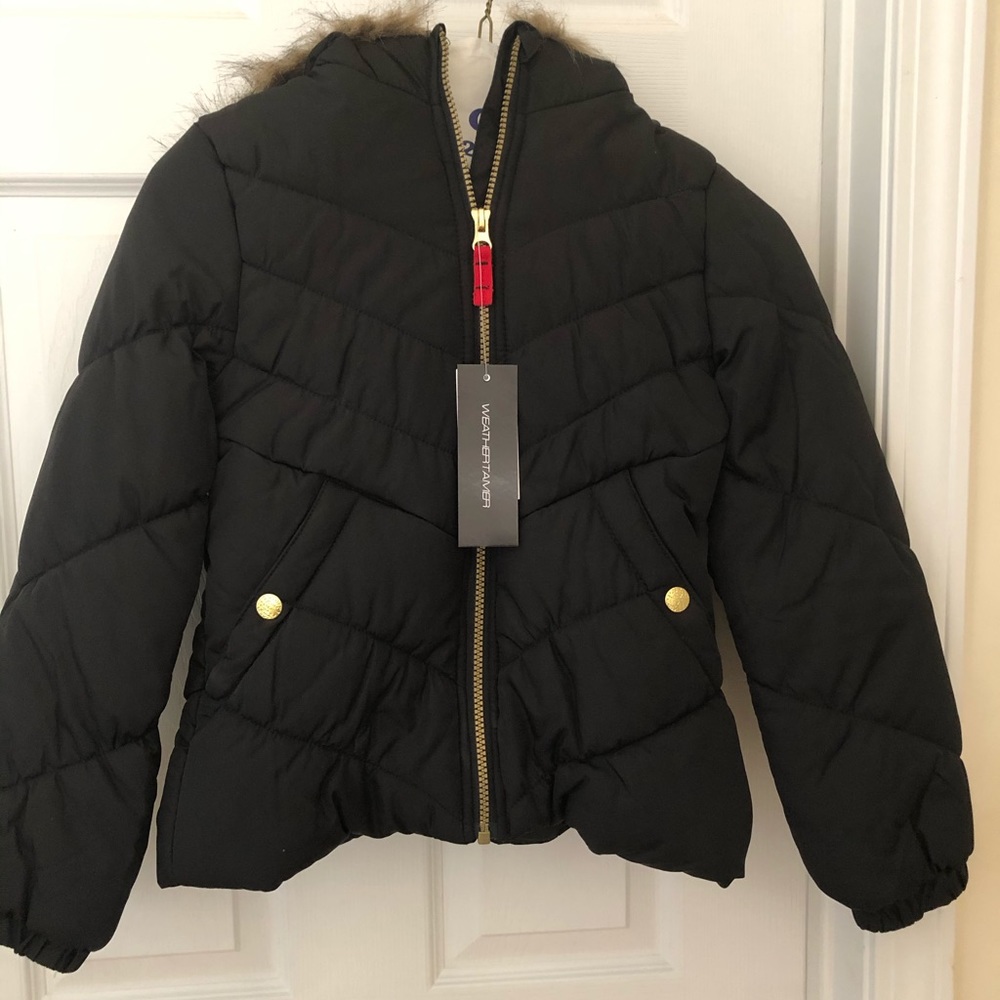 Girls Weathertamer puff winter jacket